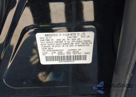 2017 Infiniti Q70 3.7X z USA, uszkodzony, nr VIN JN1BY1ARXHM770637